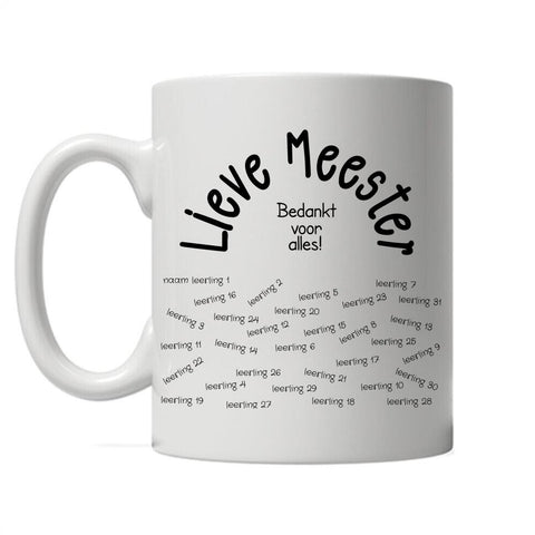 Image of Lieve meester bedankt voor alles!