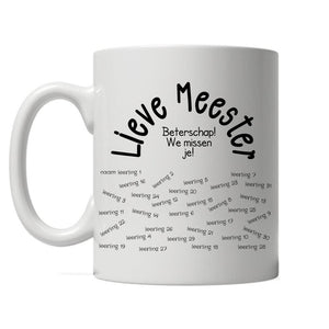 Lieve Meester fijn dat je er bent