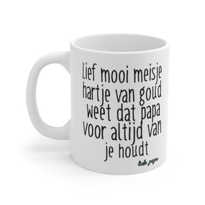 Hartje van goud papa van je houdt